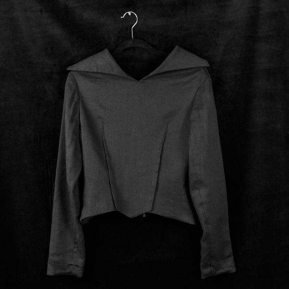 Roland Mouret French Designer Black Helix Jacket - Picture 3 of 7